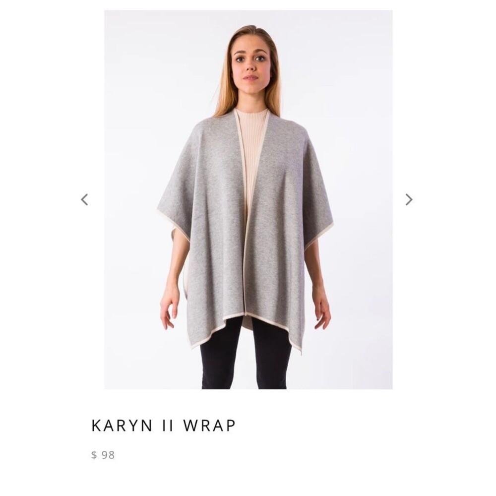 Kerisma reversible two tone poncho wrap